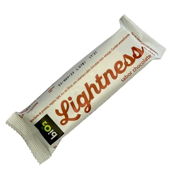 Barra De Proteína Light Sabor Chocolate Vegana Bio2 Lightness 45g Loja Sau 9804